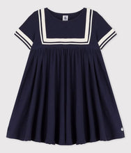 Load image into Gallery viewer, Petit Bateau Classic Organic Cotton Bib Sailor Dress