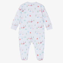 Load image into Gallery viewer, Snow Cutie Zip Footie