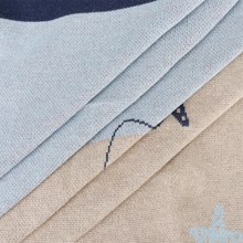 Load image into Gallery viewer, Ocean Sailboat Jacquard Knit Baby Blanket
