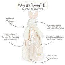 Load image into Gallery viewer, Blossom Bunny Dot Buddy Blanket
