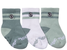 Load image into Gallery viewer, Kids Socks 3-Pack Pine
