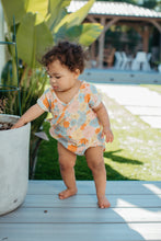 Load image into Gallery viewer, Wildflower Picnic Muslin Kimono Onesie
