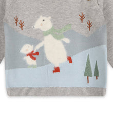 Load image into Gallery viewer, Skating Polar Bear Pullover Sweater
