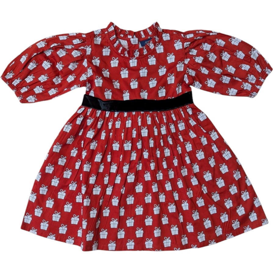 Holiday Puff Sleeve Dress