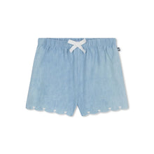 Load image into Gallery viewer, Baby Chambray Scallop Hem Shorts
