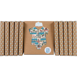 Massachusetts Boutique Map Art Infant & Toddler Top
