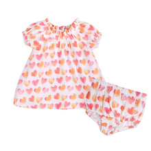 Load image into Gallery viewer, Hearts Baby Dress + Bloomer
