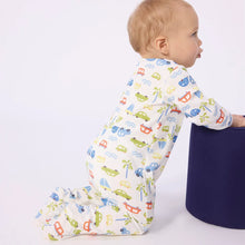 Load image into Gallery viewer, Cars Front-Snap Footie
