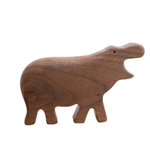 Load image into Gallery viewer, Wooden Hippo Rattle
