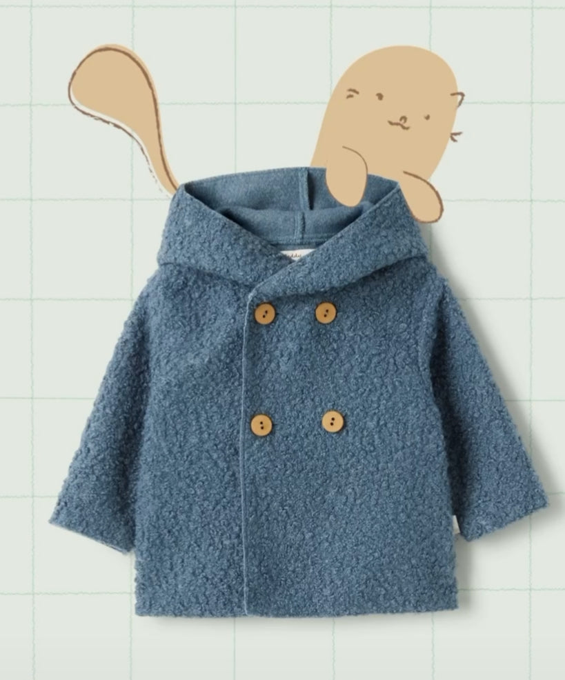 Baby Boucle Blue Jacket