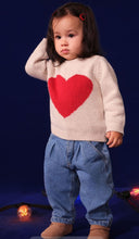 Load image into Gallery viewer, Petit Bateau Heart Sweater
