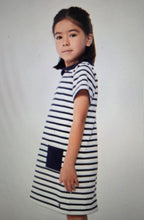 Load image into Gallery viewer, Striped Collared Dress with Pockets
