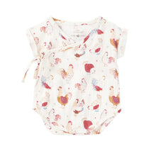 Load image into Gallery viewer, Feathered Friends Muslin Kimono Onesie
