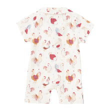 Load image into Gallery viewer, Feathered Friends Muslin Cabana Romper

