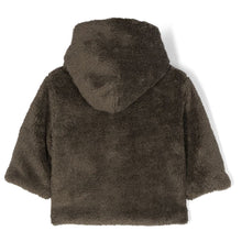 Load image into Gallery viewer, Faux Fur Baby Olive Hooded Jacket
