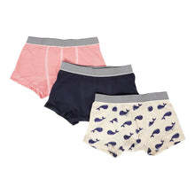 Load image into Gallery viewer, 3-Pack Stripe, Solid, and Whale Boxer
