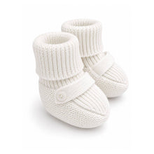 Load image into Gallery viewer, Milan Knit Cozy Baby Booties (Organic Cotton)
