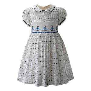 Sailboat Smocked Dress