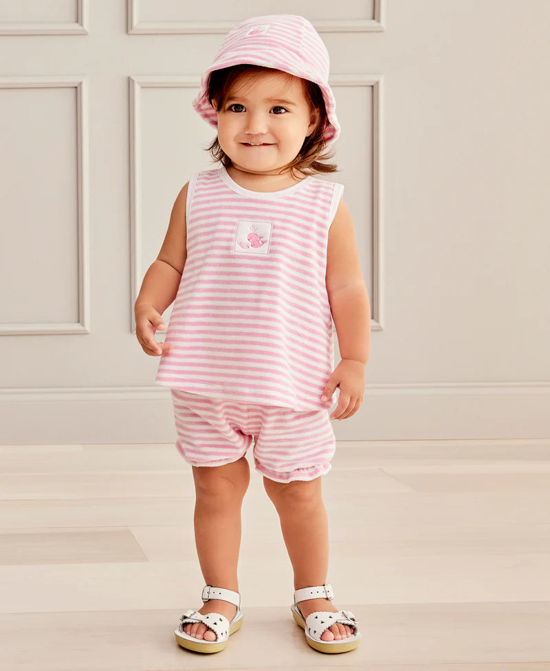 Whale Wonder Terry Sunsuit Set