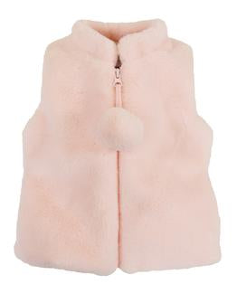 Pink fuzzy offers vest