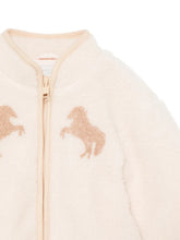 Load image into Gallery viewer, Baby Girl Sherpa Jacket with Horse Detail
