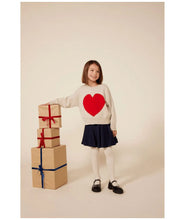 Load image into Gallery viewer, Petit Bateau Heart Sweater
