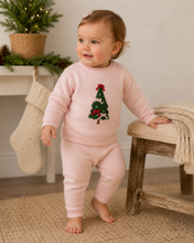 Load image into Gallery viewer, Christmas Cheer 3D Baby Girl Pullover &amp; Pant SET (Organic)
