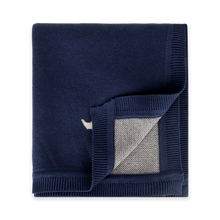 Load image into Gallery viewer, Ocean Sailboat Jacquard Knit Baby Blanket
