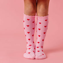 Load image into Gallery viewer, True Love Scalloped Knee High Socks
