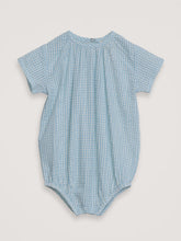 Load image into Gallery viewer, Serendipity Organics Baby Aqua Checks Suit
