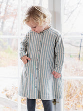 Load image into Gallery viewer, Arctic Stripe Brushed Flannel Dress
