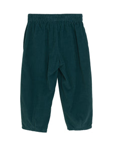 Teal Woven Barrel Pants