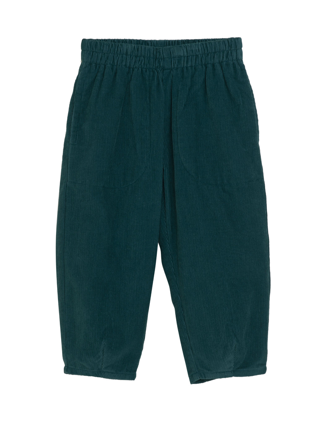 Teal Woven Barrel Pants