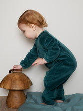 Load image into Gallery viewer, Baby Arctic Velour Playsuit
