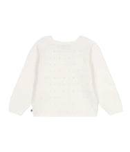 Load image into Gallery viewer, White Pointelle Heart Cardigan
