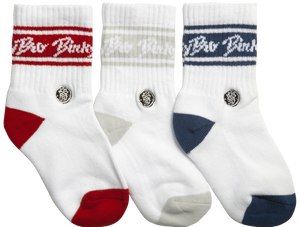 Kids Socks 3-Pack Red/White/Blue