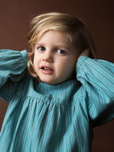 Load image into Gallery viewer, Mineral Stripe Puff Dress
