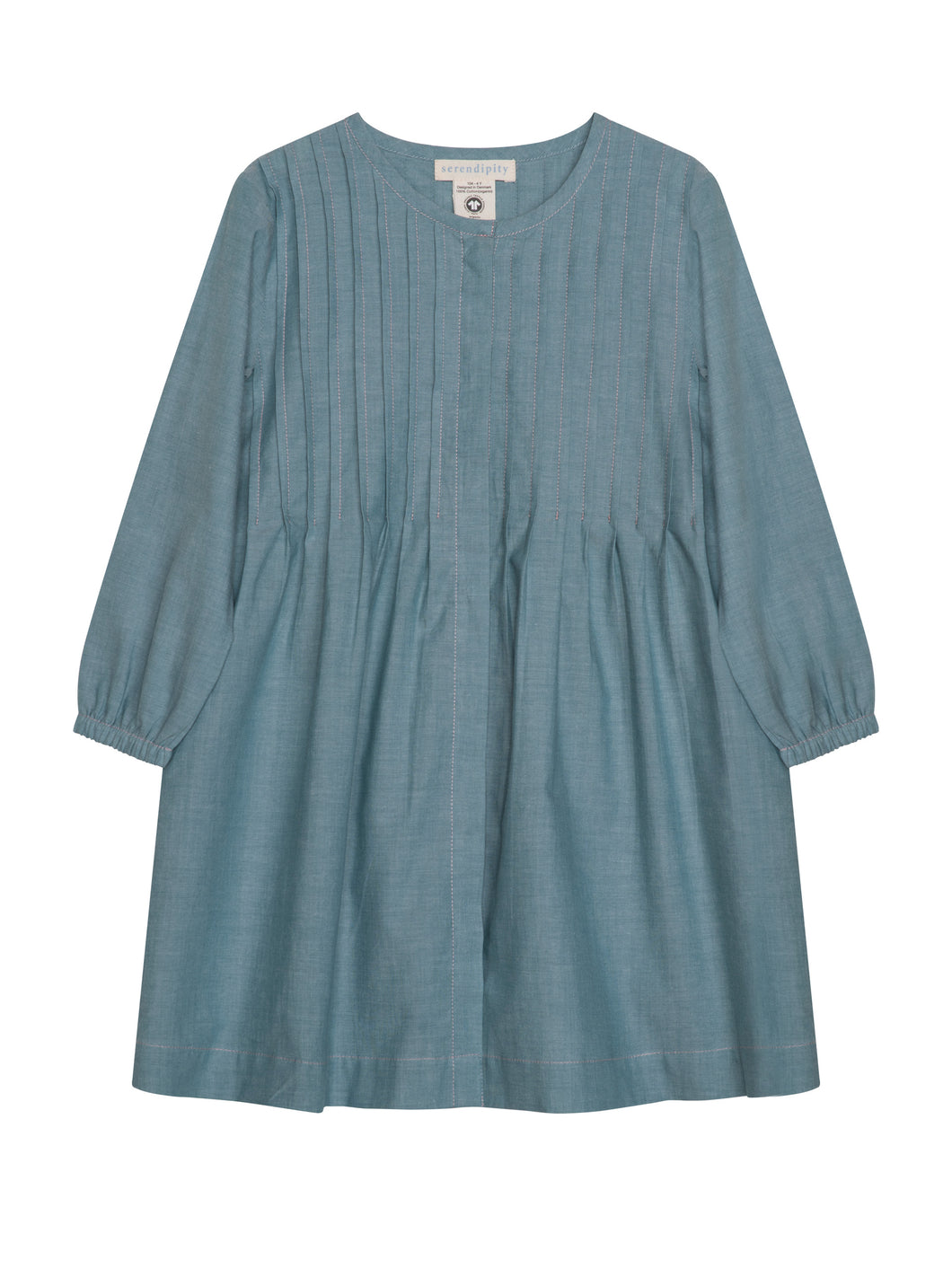 Teal dress with long sleeves