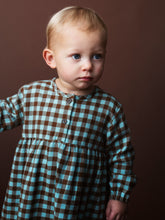 Load image into Gallery viewer, Baby Coffee Checks Brushed Dress
