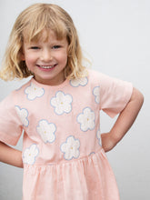 Load image into Gallery viewer, Peach Taffeta Embroidery Dress
