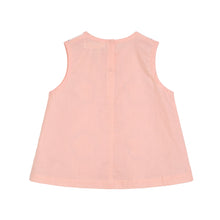 Load image into Gallery viewer, Peach Taffeta Embroidery Blouse
