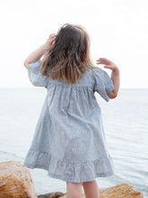 Load image into Gallery viewer, Indigo Gem Flair Dress
