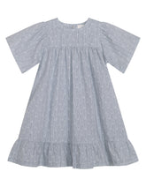 Load image into Gallery viewer, Indigo Gem Flair Dress
