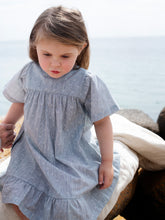 Load image into Gallery viewer, Indigo Gem Flair Dress
