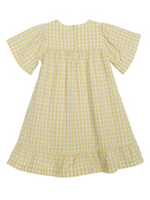 Load image into Gallery viewer, Lemon Checks Flair Dress
