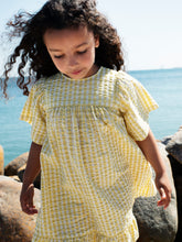 Load image into Gallery viewer, Lemon Checks Flair Dress

