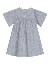 Load image into Gallery viewer, Baby Indigo Gem Light Woven Flair Dress
