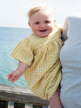 Load image into Gallery viewer, Baby Lemon Checks Light Woven Flair Dress
