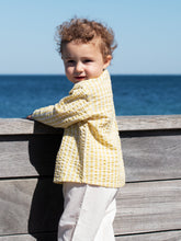 Load image into Gallery viewer, Baby Light Woven Lemon Checks Peasant Shirt
