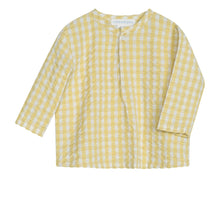 Load image into Gallery viewer, Yellow checkered shirt on a white background
